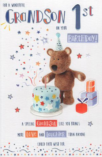 Picture of GRANDSON 1ST BIRTHDAY CARD